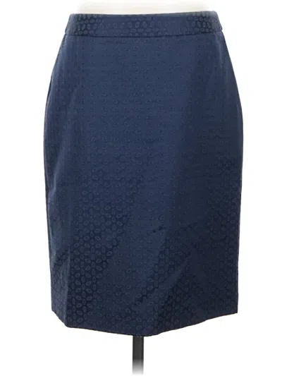Pre-owned Brooks Brothers 346 Formal Skirt In Blue