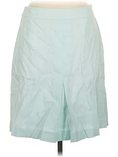 Pre-owned Brooks Brothers 346 Formal Skirt In Teal
