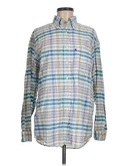 Pre-owned Brooks Brothers 346 Long Sleeve Button Down Shirt In Blue