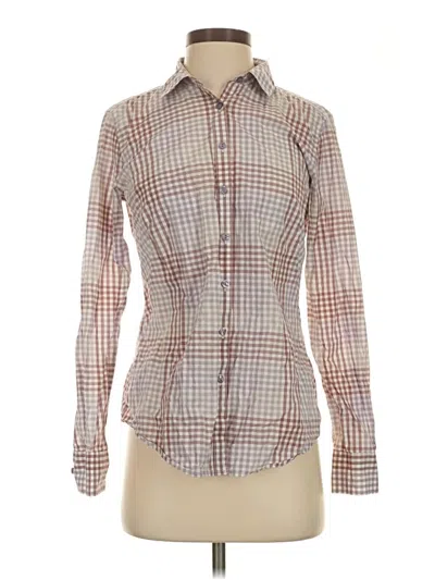 Pre-owned Brooks Brothers 346 Long Sleeve Button Down Shirt In Brown