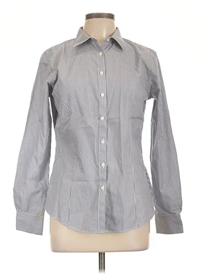 Pre-owned Brooks Brothers 346 Long Sleeve Button Down Shirt In Gray
