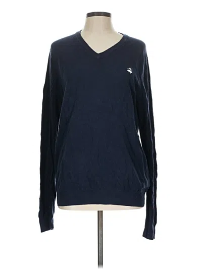 Pre-owned Brooks Brothers 346 Pullover Sweater In Blue