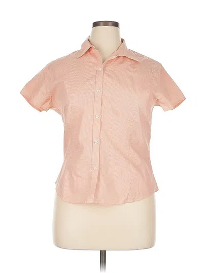 Pre-owned Brooks Brothers 346 Short Sleeve Button Down Shirt In Pink