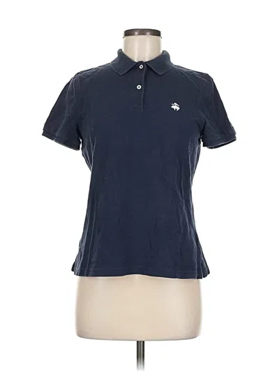 Pre-owned Brooks Brothers 346 Short Sleeve Polo Shirt In Blue
