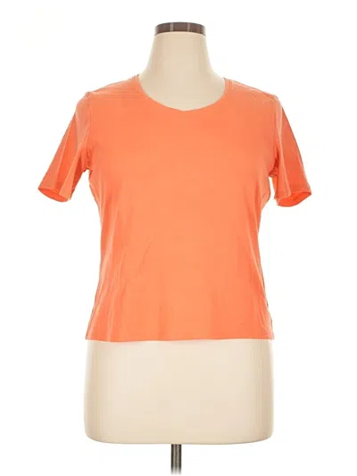 Pre-owned Brooks Brothers 346 Short Sleeve T-shirt In Orange