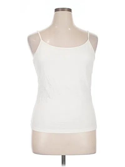 Pre-owned Brooks Brothers 346 Tank Top Ivory Strapless Neckline Tops