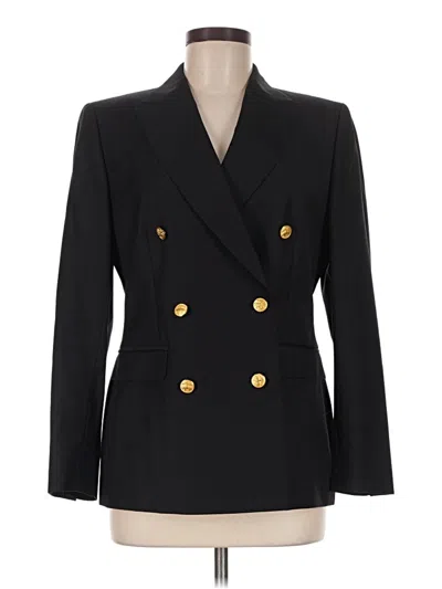 Pre-owned Brooks Brothers 346 Wool Blazer Jacket In Black