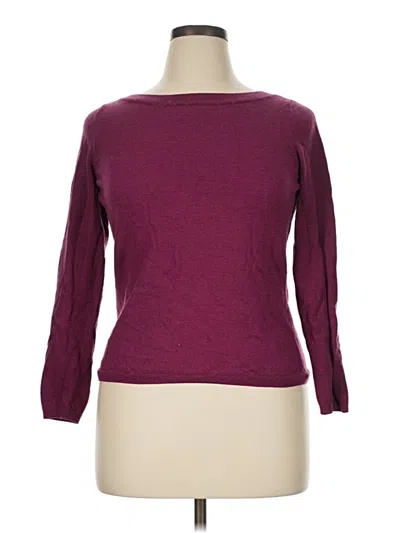 Pre-owned Brooks Brothers 346 Wool Pullover Sweater In Burgundy