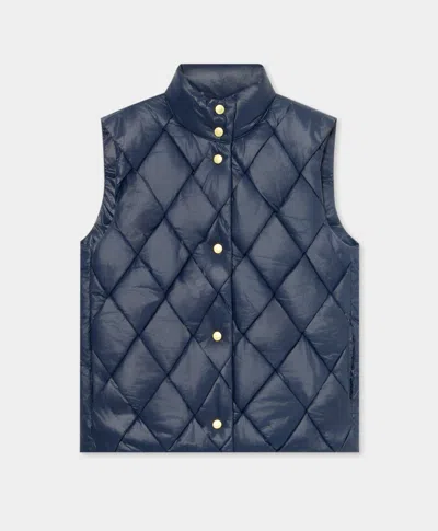 Brooks Brothers 3d Padded Waistcoat In Blue