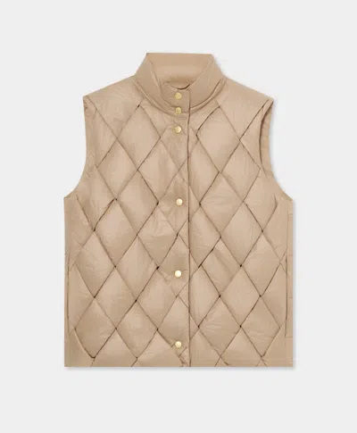 Brooks Brothers 3d Padded Waistcoat In Brown