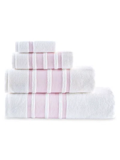 Brooks Brothers 4-piece Hand Towel Set In Pink