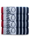 BROOKS BROTHERS 4-PIECE NAUTICAL STRIPE HAND TOWEL SET