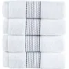 Brooks Brothers 4-piece Robe Stripe Cotton Towel Set In Multi