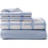 Brooks Brothers 4-piece Sheet Set In Blue