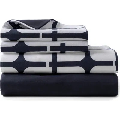 Brooks Brothers 4-piece Sheet Set In Blue