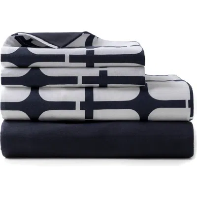 Brooks Brothers 4-piece Sheet Set In Navy