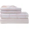 Brooks Brothers 4-piece Sheet Set In Pink