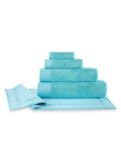 Brooks Brothers 4-piece Turkish Cotton Hand Towel Set In Sea Glass