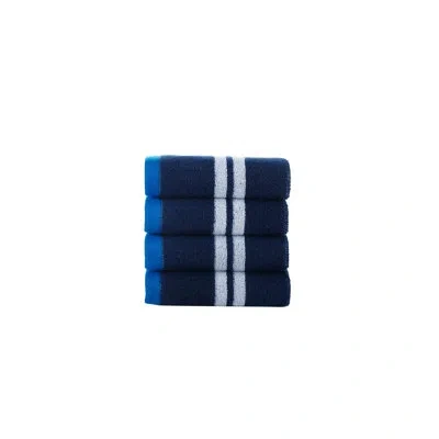 Brooks Brothers 4 Piece Turkish Cotton Washcloth Set In Navy