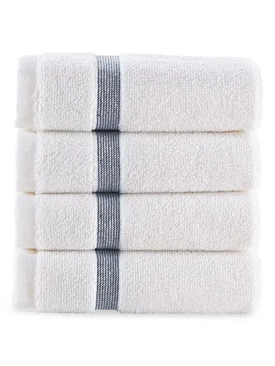 Brooks Brothers Kids' 4-piece Wash Cloth Set In White
