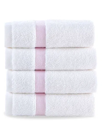 Brooks Brothers Kids' 4-piece Wash Cloth Set In Pink