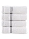 Brooks Brothers Kids' 4-piece Wash Cloth Set In White