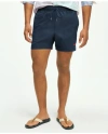 Brooks Brothers 5" Stretch Swim Trunks In Navy