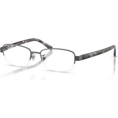 Brooks Brothers 52mm Oval Optical Glasses In Metallic