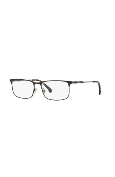 Brooks Brothers 53mm Rectangle Optical Glasses In Black