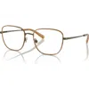 Brooks Brothers 54mm Square Optical Glasses In Brown