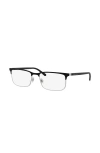 Brooks Brothers 55mm Rectangle Optical Glasses In Black
