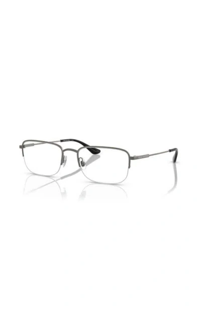 Brooks Brothers 55mm Rectangle Optical Glasses In Gray