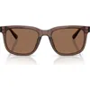 Brooks Brothers 55mm Square Sunglasses In Brown