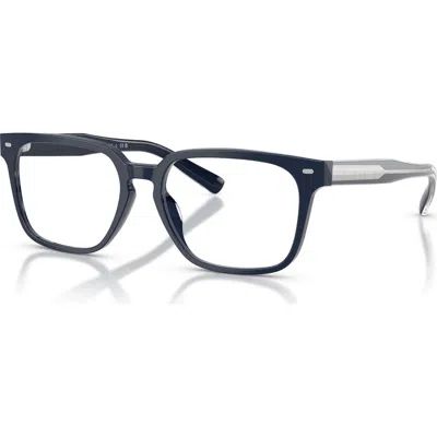 Brooks Brothers 56mm Rectangle Optical Glasses In Blue
