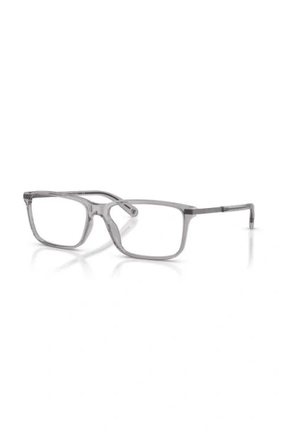 Brooks Brothers 58mm Rectangle Optical Glasses In Green