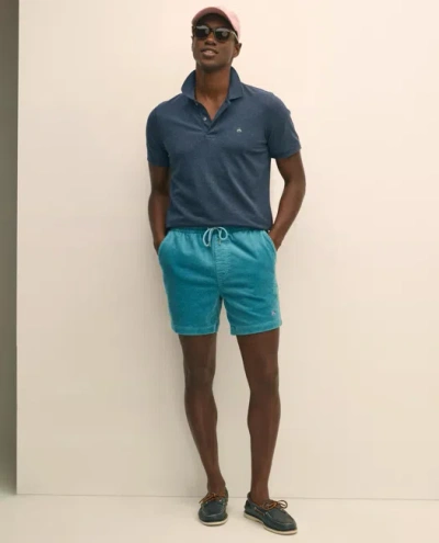 Brooks Brothers 6" Friday Shorts In 8-wale Cotton Corduroy Pants In Blue