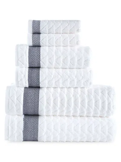 Brooks Brothers 6-piece Herringbone Turkish Cotton Towel Set