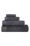 Brooks Brothers 6-piece Solid Signature Cotton Towel Set In Anthracite