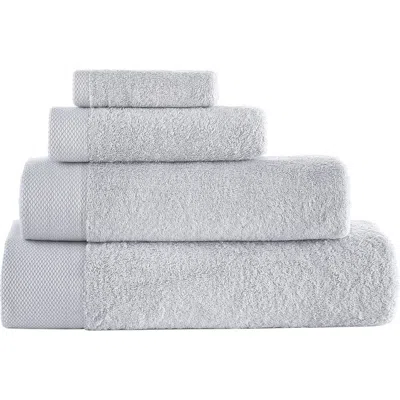 Brooks Brothers 6-piece Solid Signature Cotton Towel Set In Silver