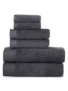 Brooks Brothers 6-piece Turkish Cotton Towel Set In Anthracite