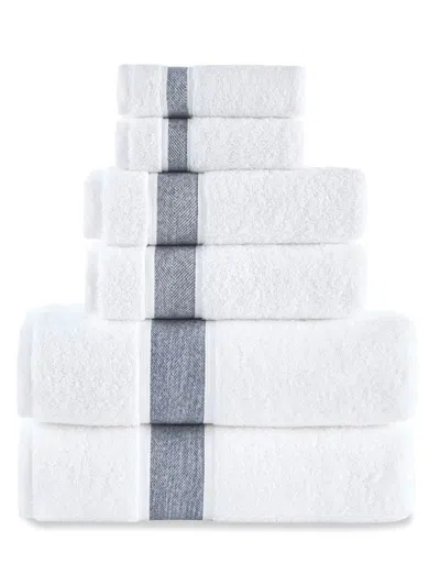 Brooks Brothers 6-piece Turkish Cotton Towel Set In Navy