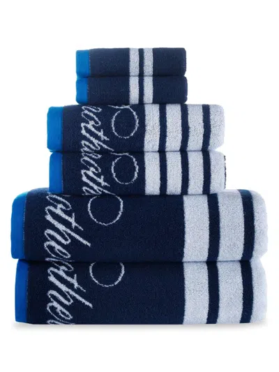 Brooks Brothers Kids' 6-piece Turkish Cotton Towel Set In Black