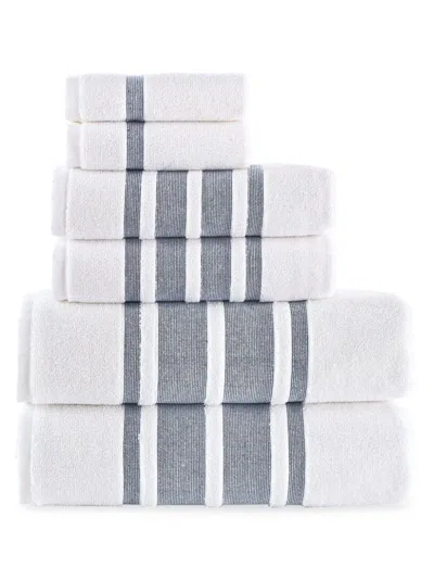 Brooks Brothers Kids' 6-piece Turkish Cotton Towel Set In Blue