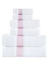 Brooks Brothers 6-piece Turkish Cotton Towel Set In Pink