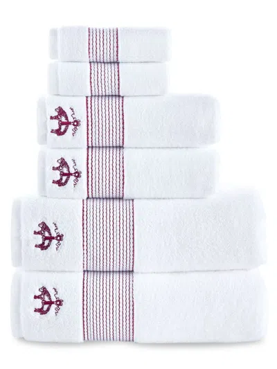 Brooks Brothers Kids' 6-piece Turkish Cotton Towel Set In White