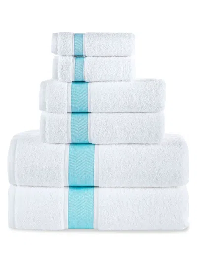 Brooks Brothers 6-piece Turkish Cotton Towel Set In Blue