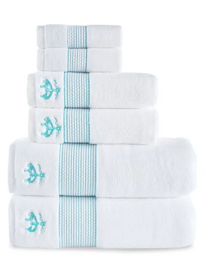 Brooks Brothers Kids' 6-piece Turkish Cotton Towel Set In White