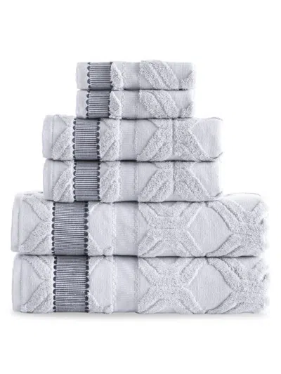 Brooks Brothers Kids' 6-piece Turkish Cotton Towel Set In Gray