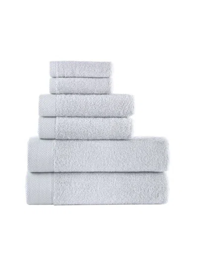 Brooks Brothers 6-piece Turkish Cotton Towel Set In Metallic