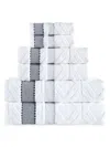 Brooks Brothers Kids' 6-piece Turkish Cotton Towel Set In Gray